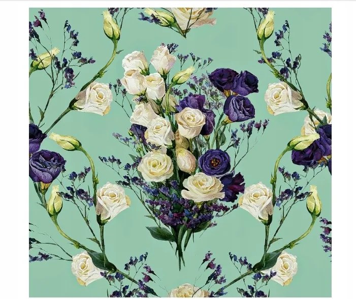 Öntapadós tapéta vinil furnér bútorfalakhoz virágok 44,5x300cm