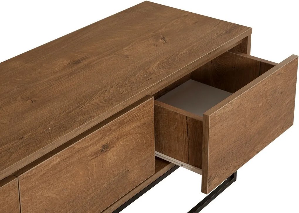 Milo Walnut and Black I TV-asztal, M