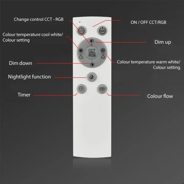 Brilo - LED RGBW Dimmelhető felületre szerelhető csillár FRAME 2xLED/21W/230V 2700-6500K + távirányító