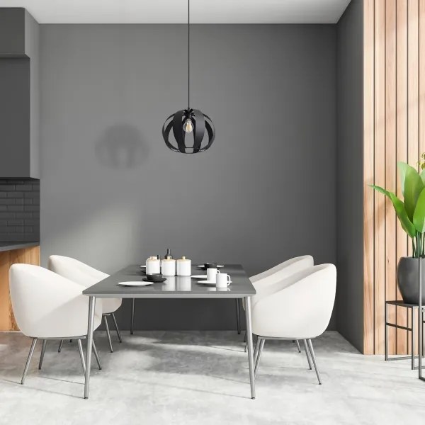 Csillár zsinóron NEWTON 1xE27/15W/230V fekete