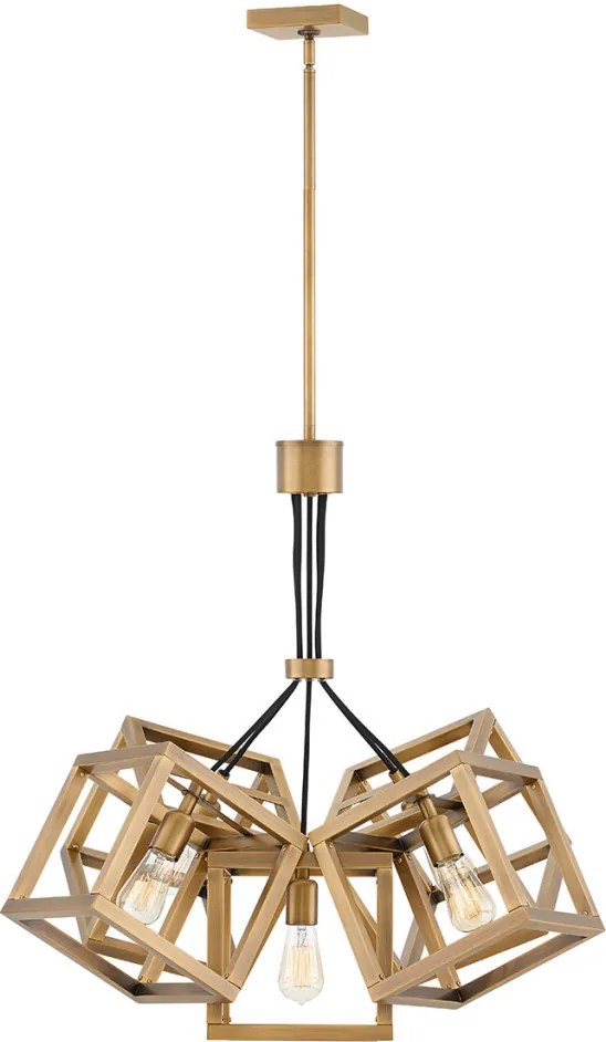 ELSTEAD QN-ENSEMBLE5P-BB ENSEMBLE Modern Led Függesztett Lámpa Csiszolt Bronz E27 IP20