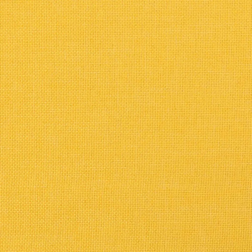 világossárga szövet pad 100 x 35 x 41 cm