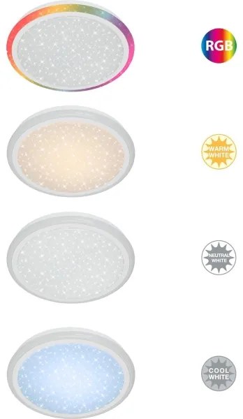 Brilo - RGBW Dimmelhető mennyezeti lámpa STARRY SKY LED/24W/230V + távirányító