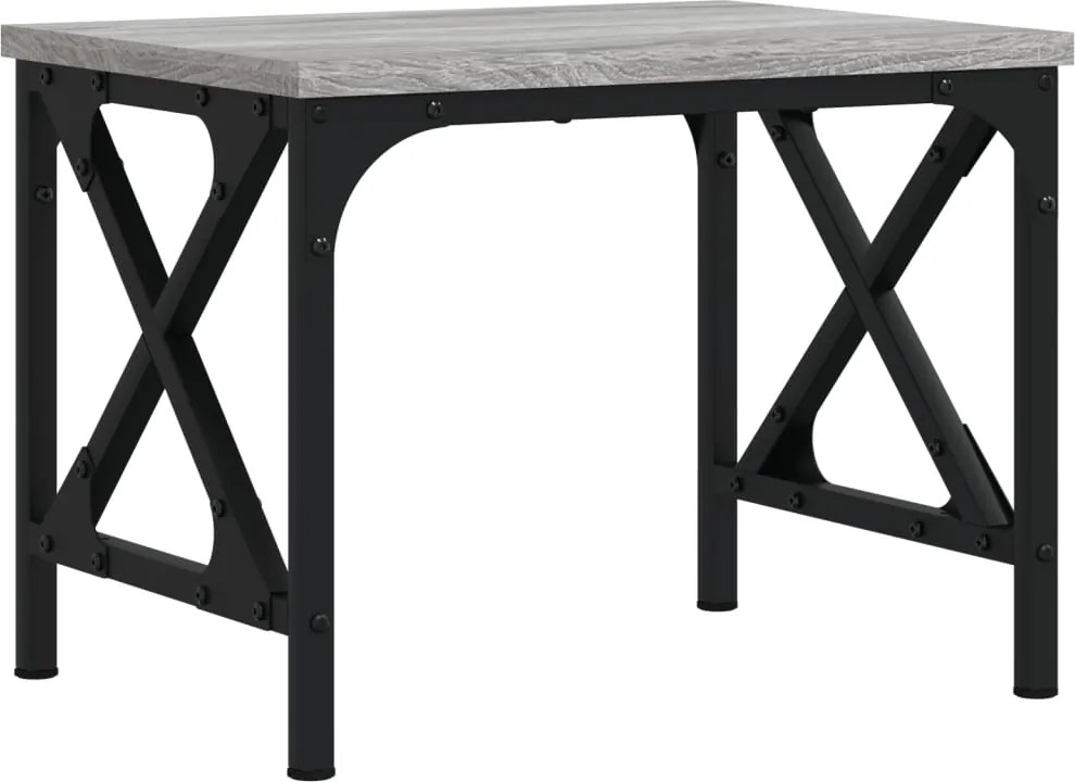 vidaXL szürke sonoma színű szerelt fa nyomtatóállvány 40 x 30 x 31 cm