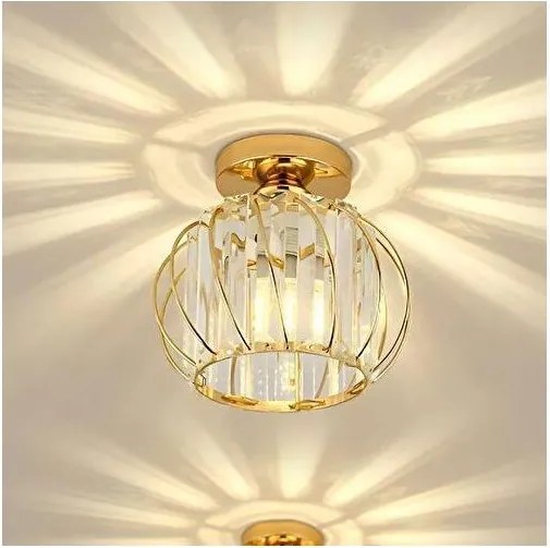 Mennyezeti lámpa BELLA 1xE27/40W/230V átmérő 20 cm arany