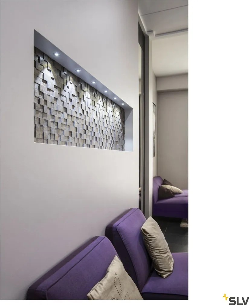 SLV DEKLED 112242 Beépíthető spotlámpa 1x1W/LED 3000K 60LM IP20