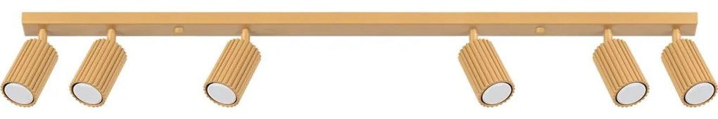 Sollux SL.1566 - Spotlámpa KARBON 6xGU10/10W/230V arany