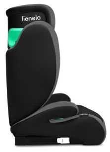 Lionelo - Autósülés HUGO i-Méret 100-150 cm fekete/szürke