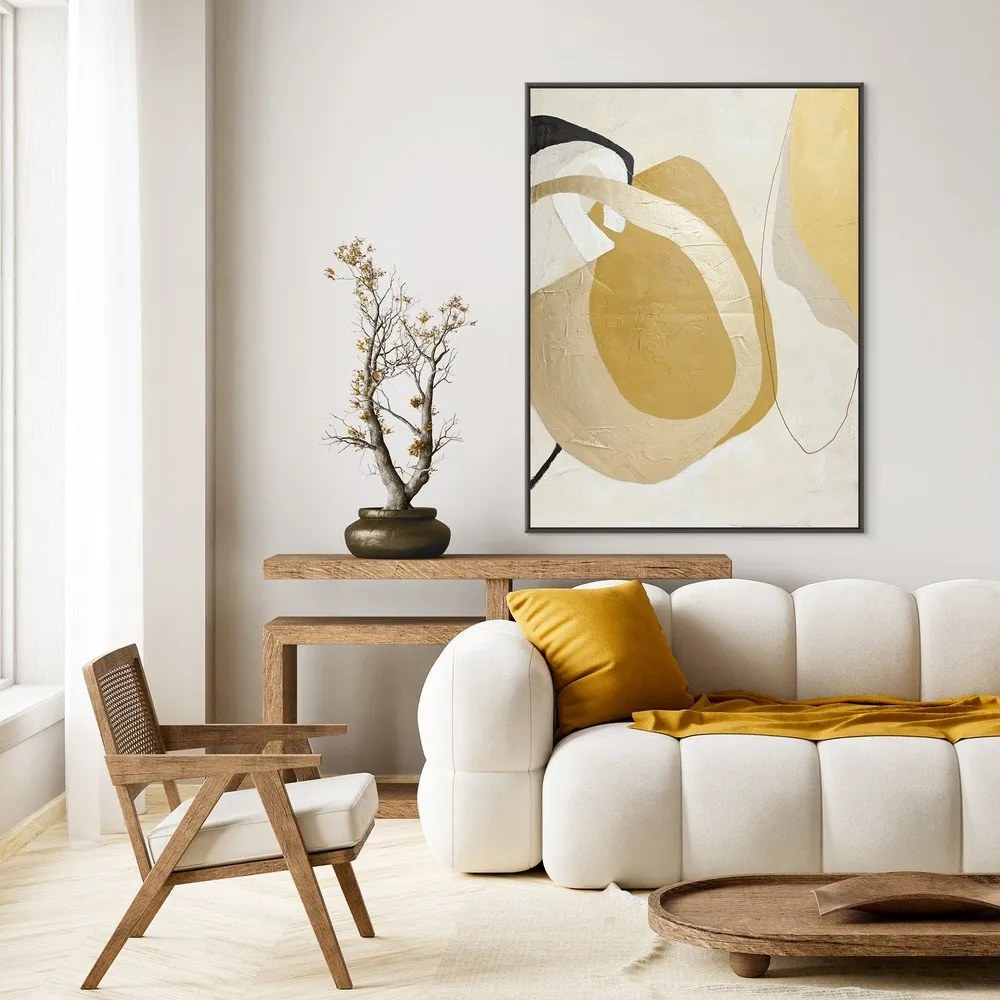 Kézzel festett keretezett vászon kép 91x121 cm Stardust – Malerifabrikken