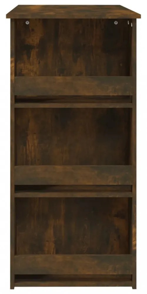 füstös tölgy színű bárasztal tárolópolccal 102 x 50 x 103,5 cm