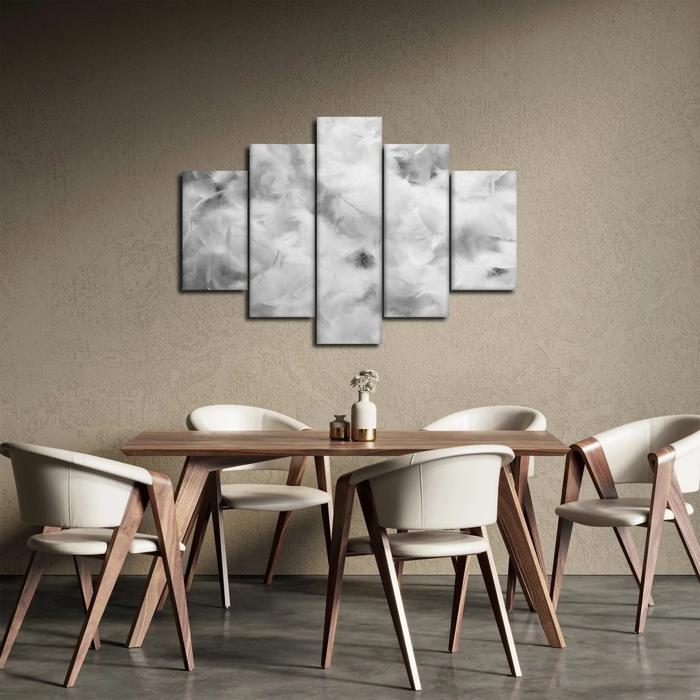 Kép - Színű tollfelhők (150x105 cm)