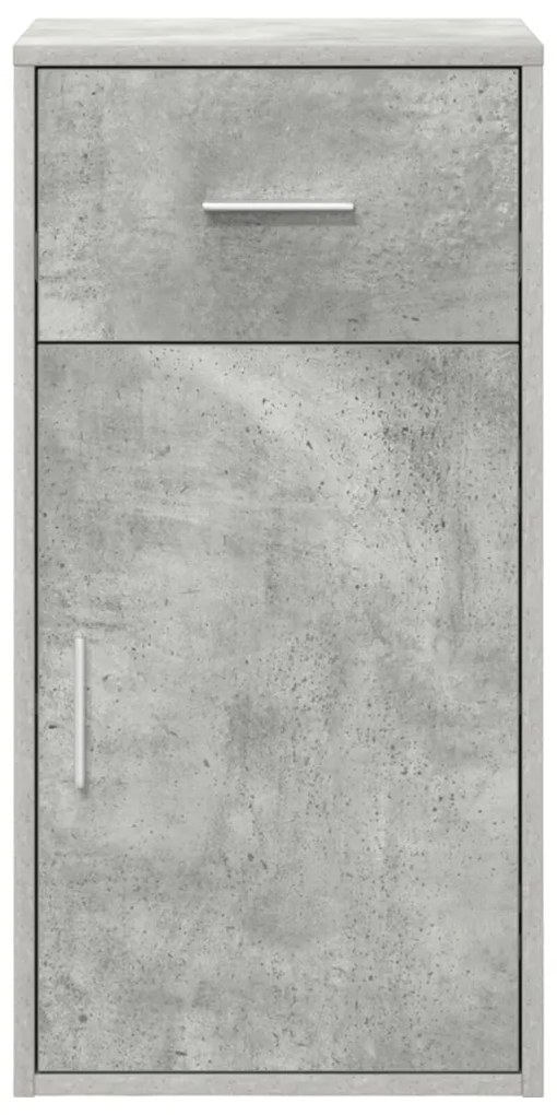 Szürke tárolószekrény Beton szürke Összeszerelt fa, Beton felület