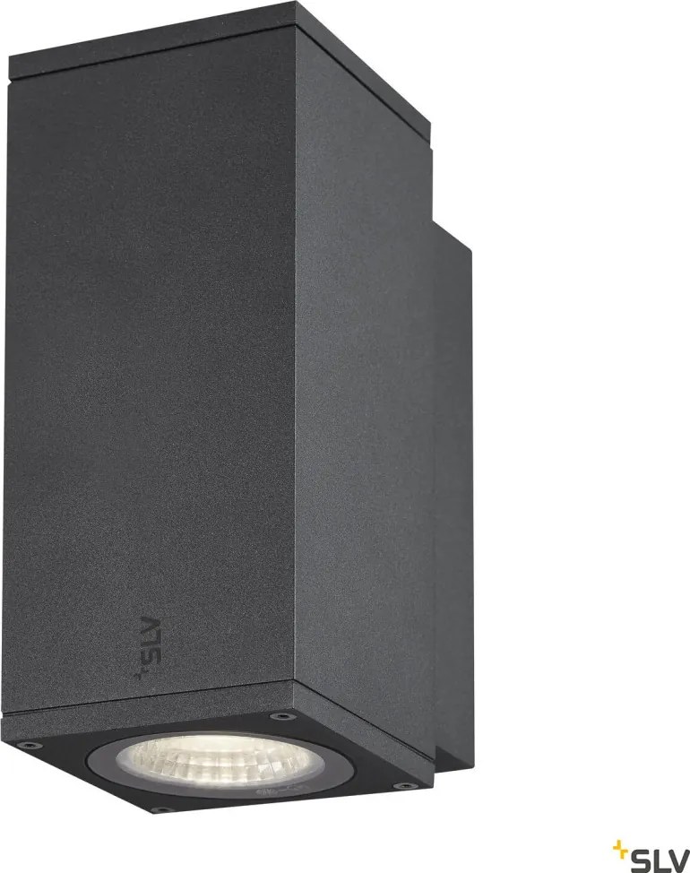 SLV 1003416 ENOLA SQUARE Modern Kültéri Fali Lámpa Antracit, Átlátszó LED IP65