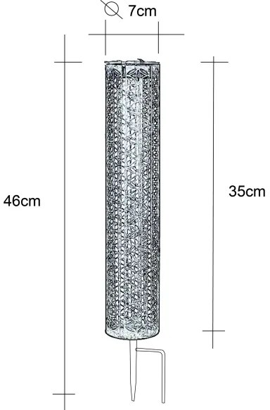 Globo 36553B - LED Napelemes lámpa SOLAR LED/0,06W/3,2V 3000K IP44