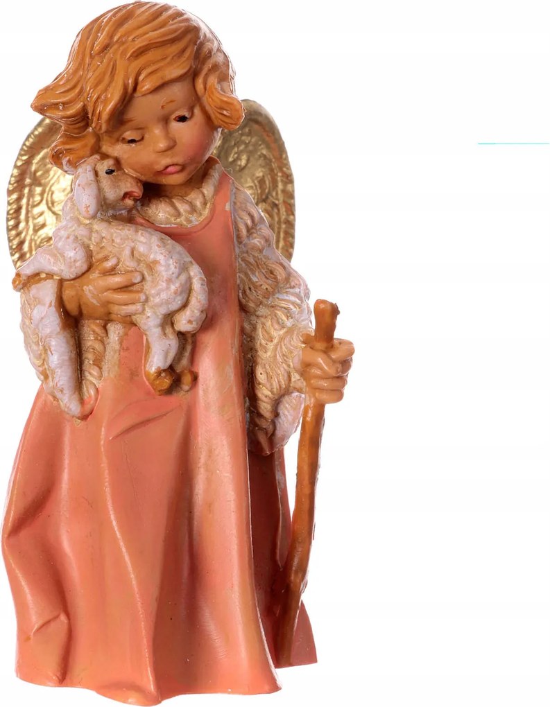 Betlehem Figura Angyalka báránykával 12cm magas figurákhoz Fontanini