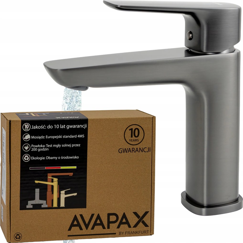 Álló mosdó csaptelep Gun Metal fürdőszobai csaptelep Avapax mosdóhoz