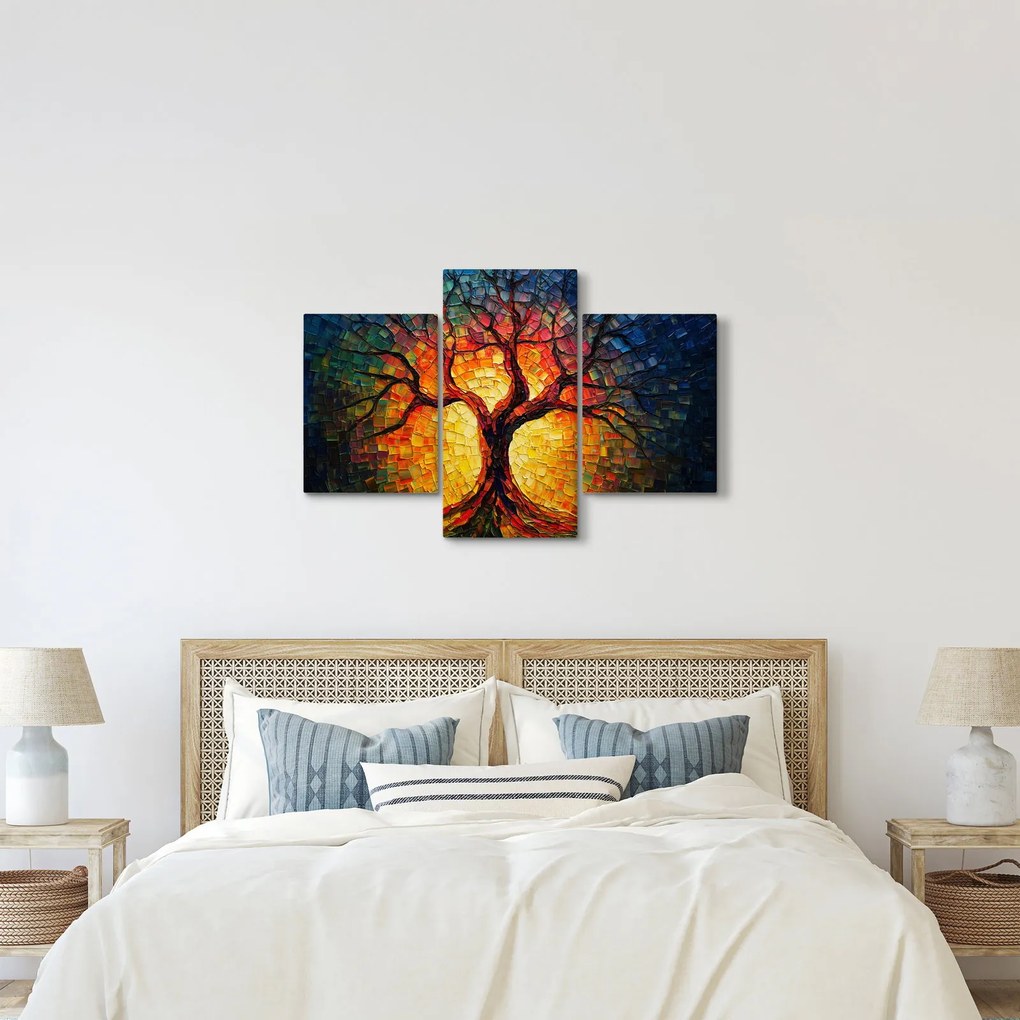 Kép - Az élet fája mozaikban (90x60 cm)