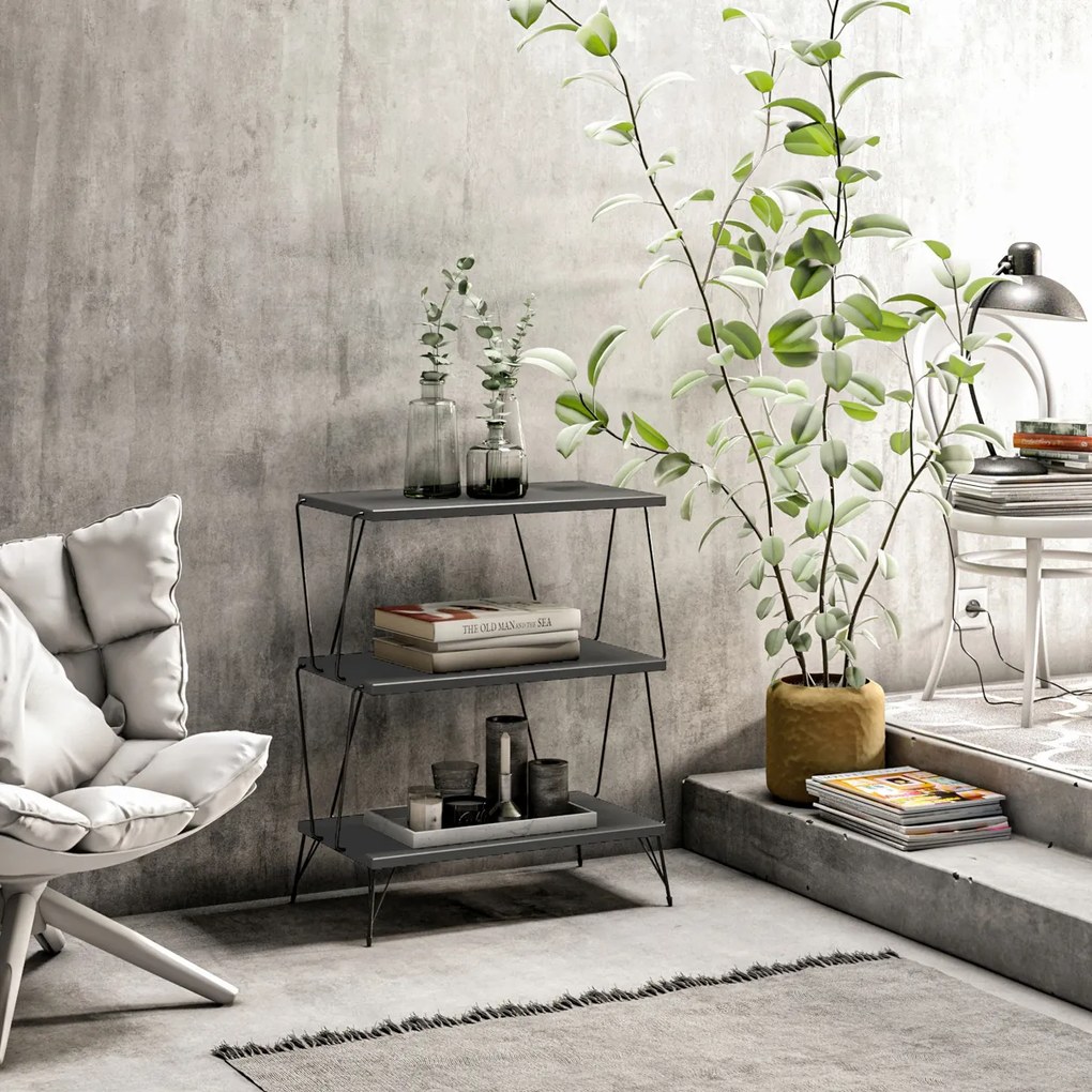 Lazandos Anthracite kisasztal