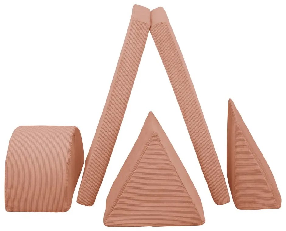 Világos rózsaszín kordbársony habszivacs játszótér 75x41x7 cm Bloque Montessori – Little Nice Things