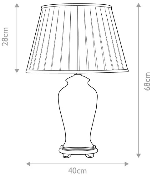 Elstead DL-SASHI-TL - Asztali lámpa SASHI 1xE27/60W/230V