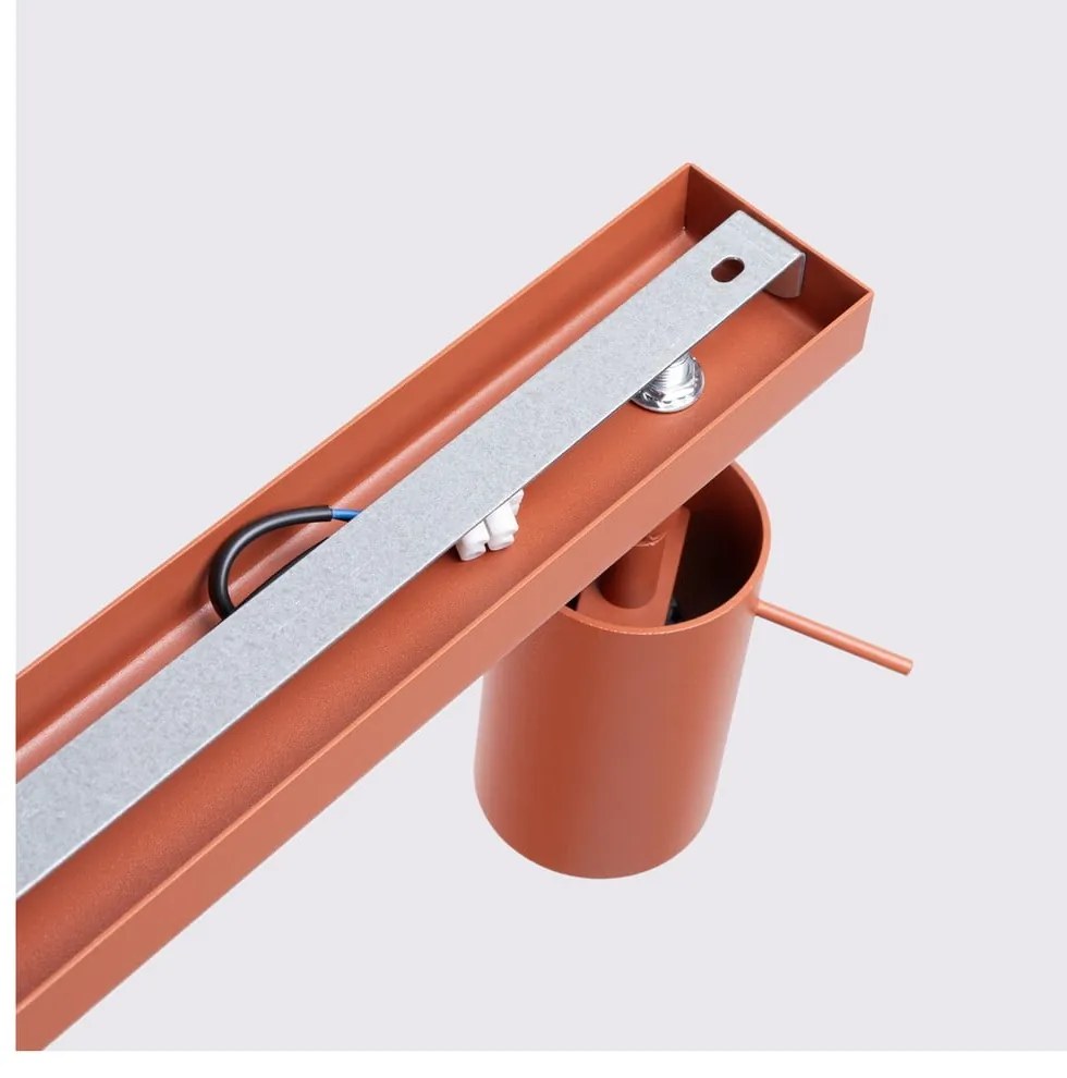 Téglavörös spotlámpa 6x45 cm Etna – Sollux