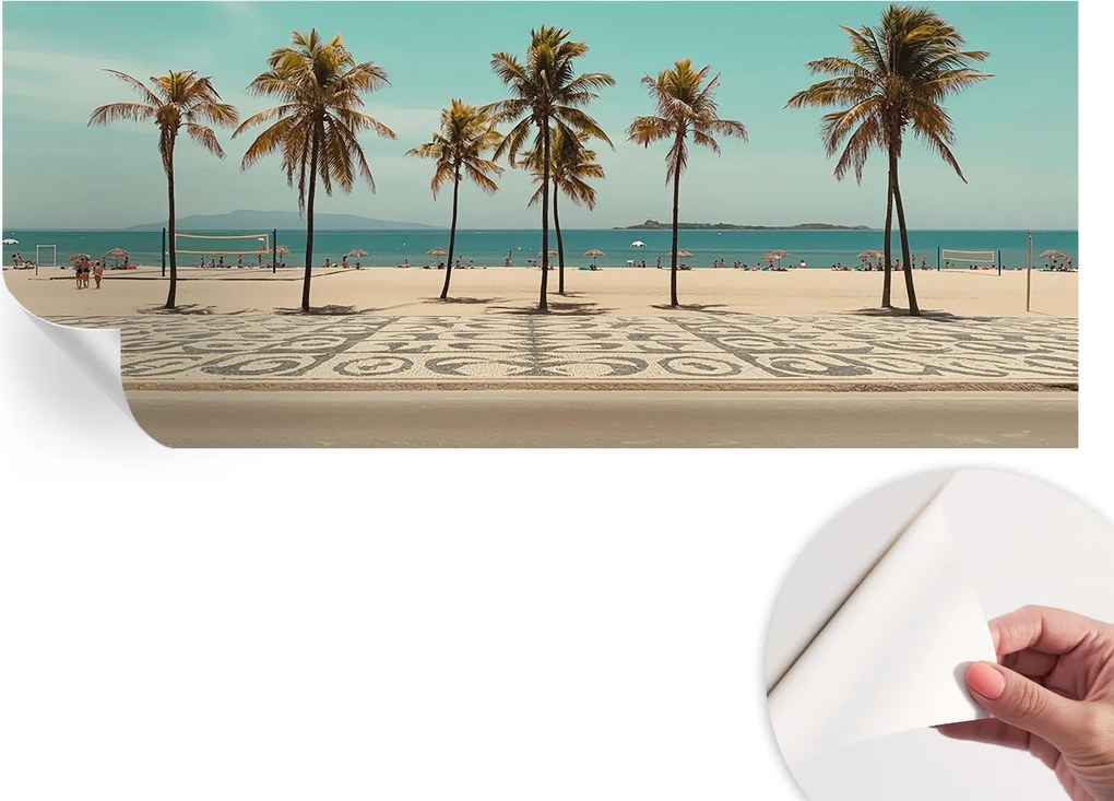 Fotótapéta Dekoratív Fali Tapéta Pálmafák tengerpart 250x104