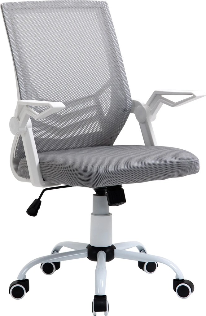 Vinsetto Ergonomikus Irodai Szék Hálós Szék Állítható Magassággal Összecsukható Karfa Lélegző Lumbális Támogatással Fiataloknak és Felnőtteknek 62.5x5
