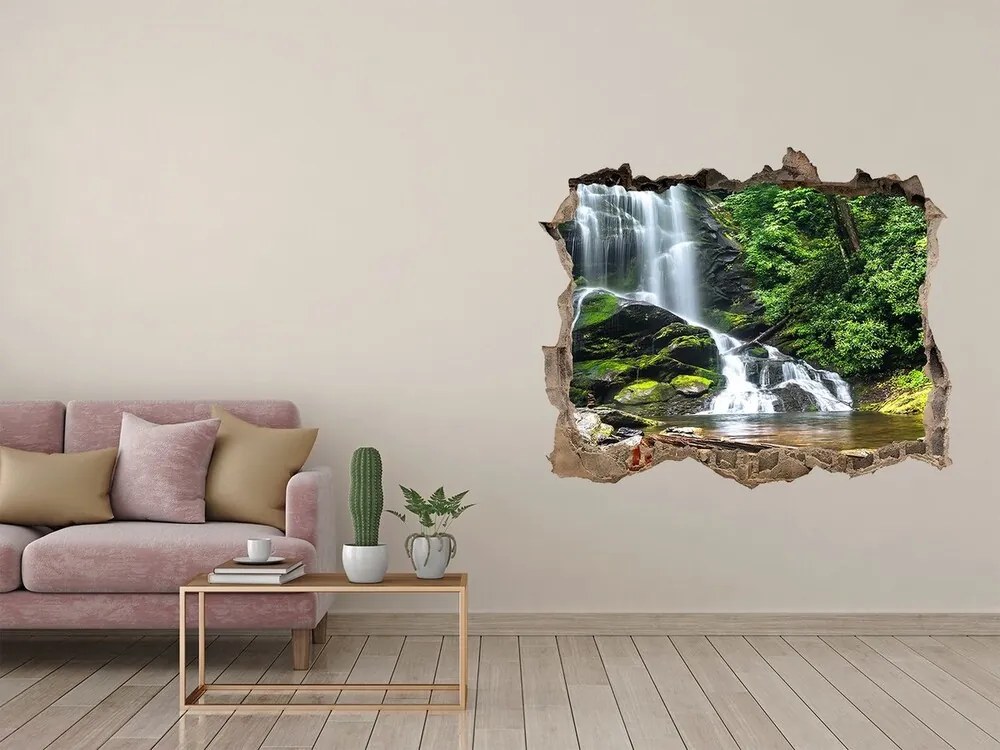 3d-s lyukat fali matrica Vízesés az erdőben nd-k-65742204