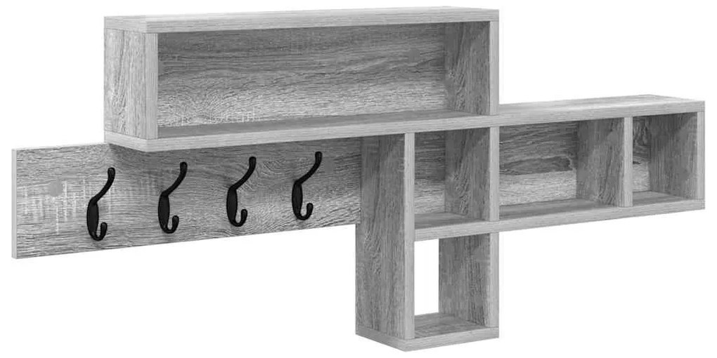 Fali Kabáthorog Szürke sonoma 100 x 12 x 43.5 cm Faanyag