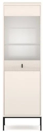 Üveges Vitrin Kasmír/Fekete Színben. MAGGIORE MA04 2D