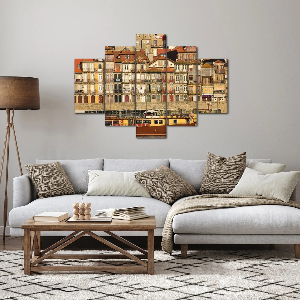 Kép - Vízparti negyed, Portugália (150x105 cm)