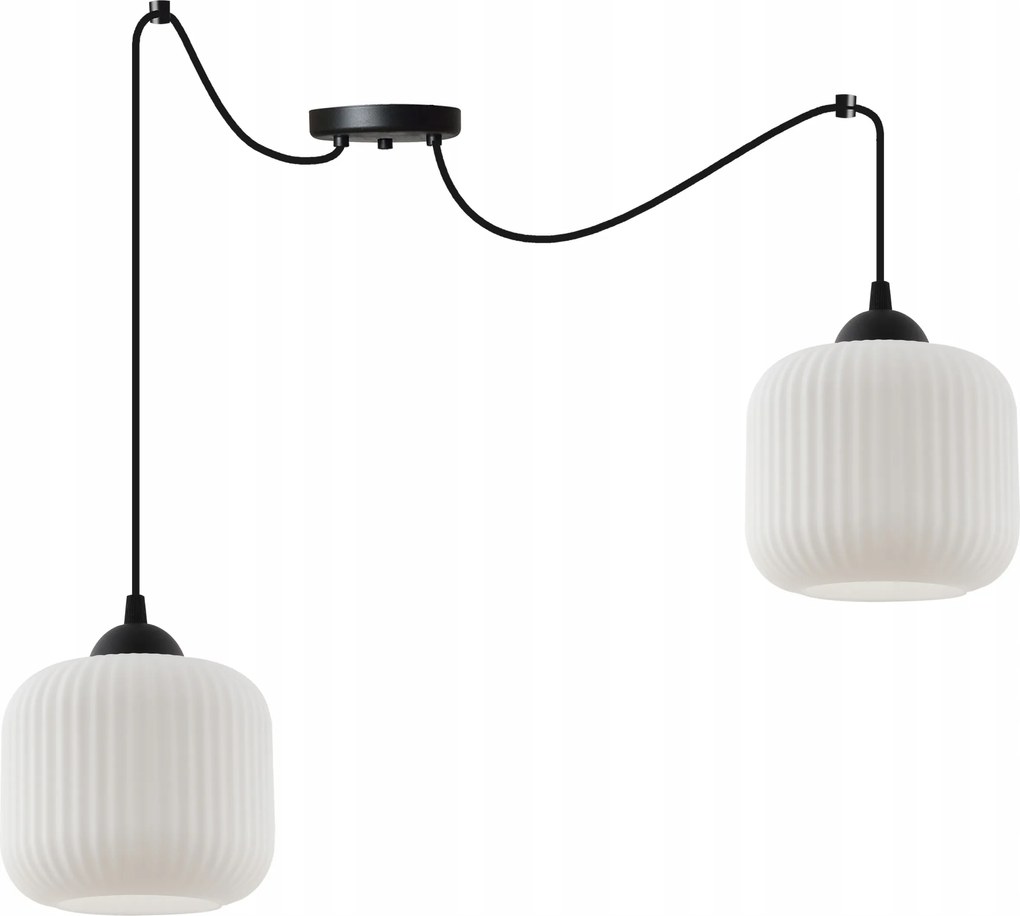 Mennyezeti Lámpa Lógó Csillár Pók Loft Fehér Henger Bordázott A Nappaliba