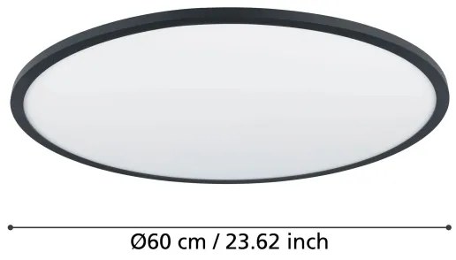 Eglo 900762 -LED Dimmelhető mennyezeti lámpa SARSINA-Z 41W/230V átm. 60 cm fekete