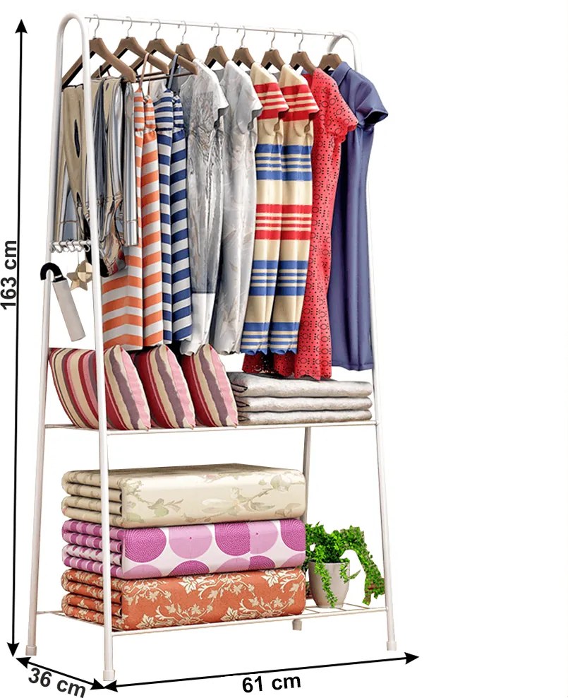 Akasztó, fehér, BELINDA