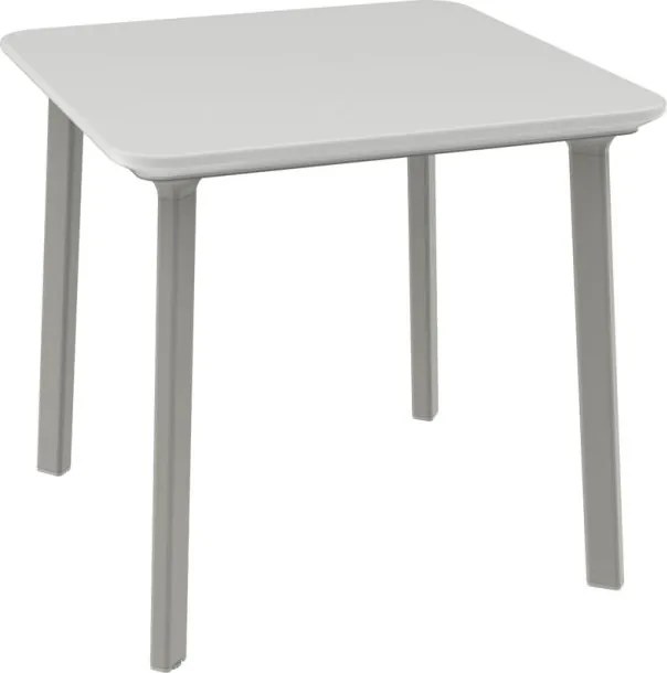 ITALIA BALCONY Műanyag asztal világos szürke