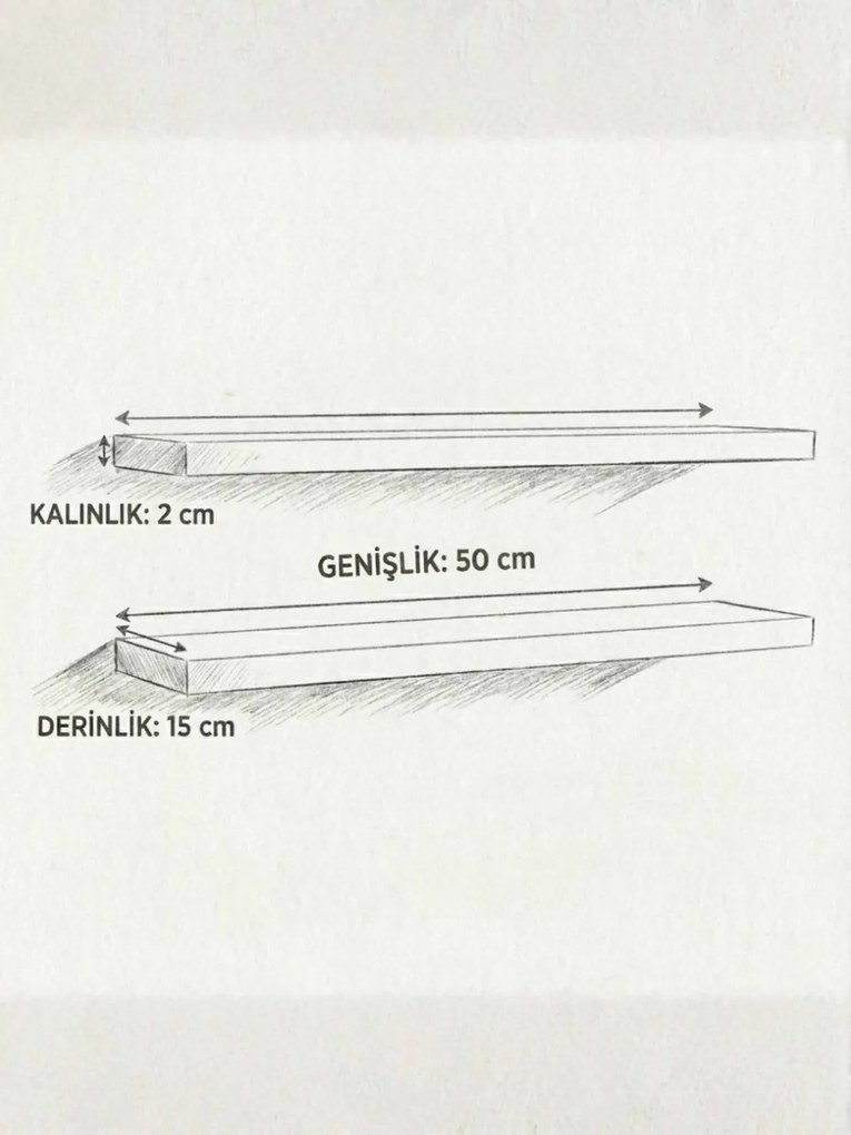 Fali polc, 50 cm – Shelf50