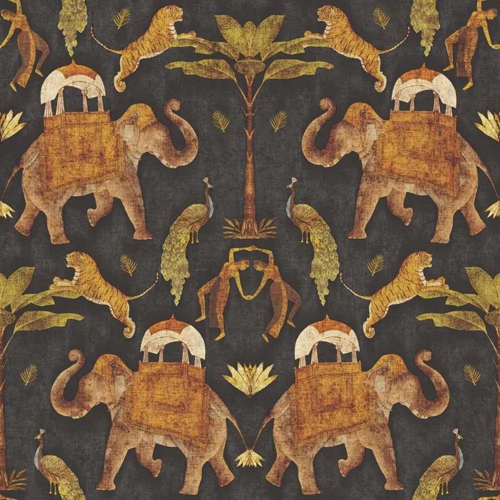 Flizelin Tapéta Állatos-növényes Motívumokkal