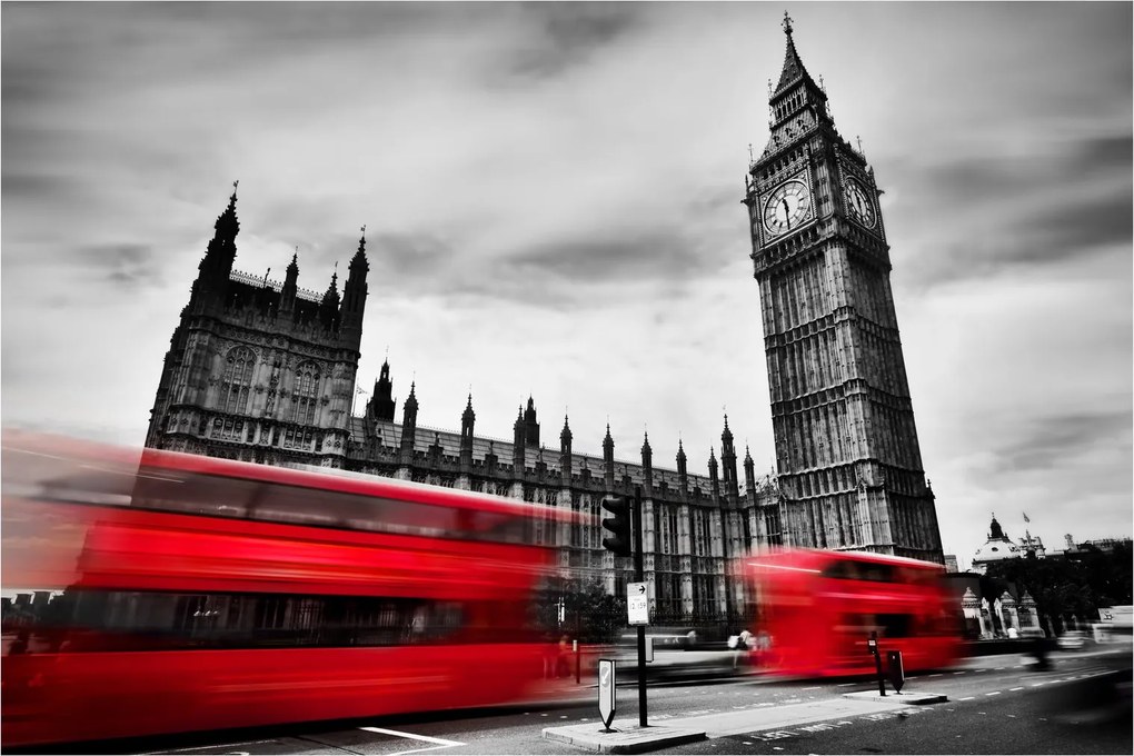Kép - a Parlament londoni házai (90x60 cm)