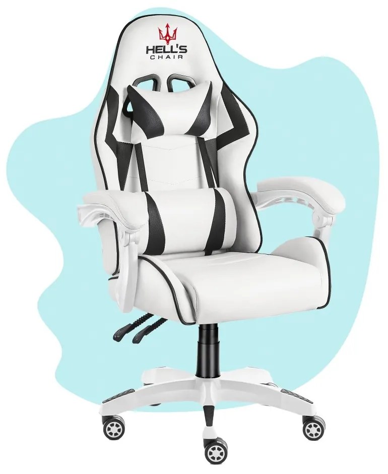 Gyerek gamer szék HC-1007 - fehér-fekete