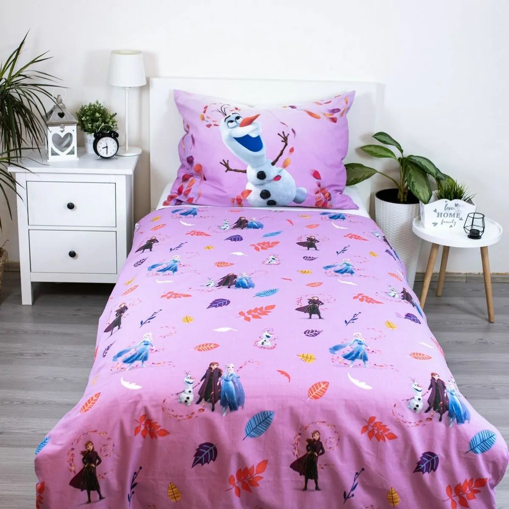 Jerry Fabrics Frozen, "Magical time" pamut ágyneműhuzat, 140 x 200 cm, 60 x 80 cm, 140 x 200 cm, 60 x 80 cm
