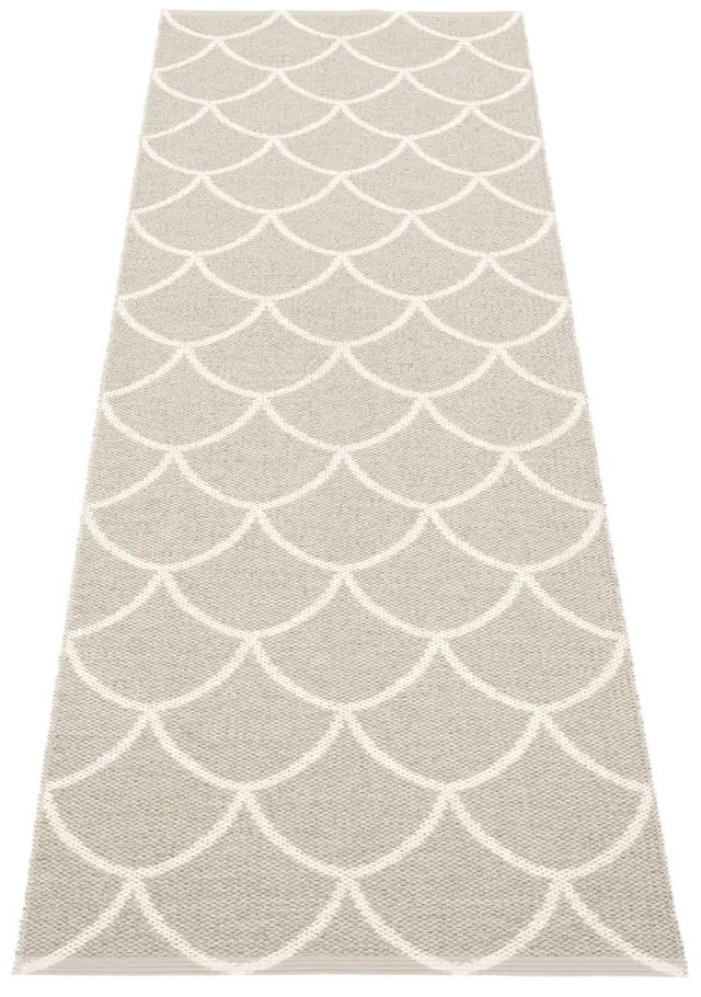 Krémszínű kültéri-beltéri futószőnyeg 70x225 cm Kotte Linen – Pappelina