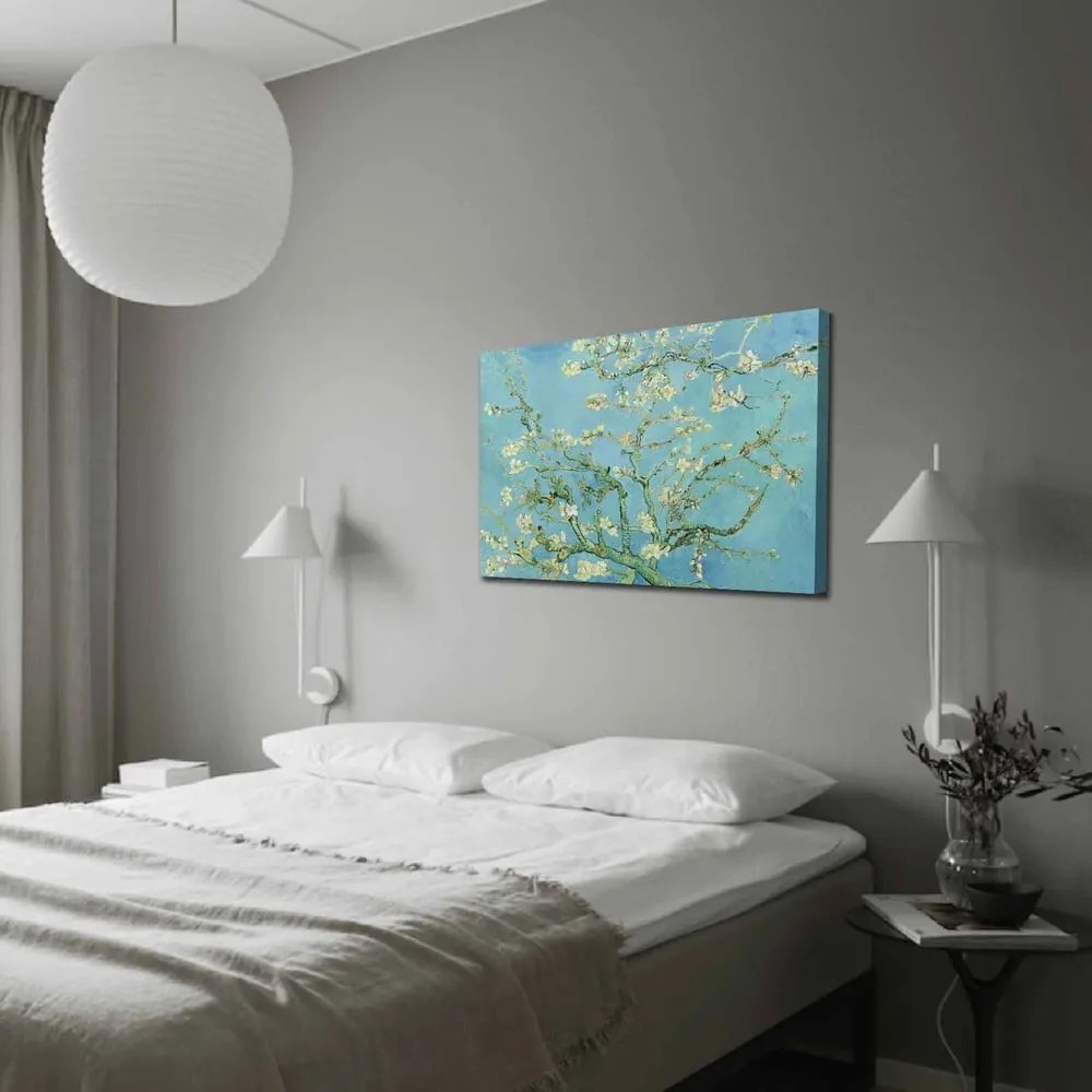 Fali vászon kép Vincent Van Gogh Almond Blossom másolat, 100 x 70 cm