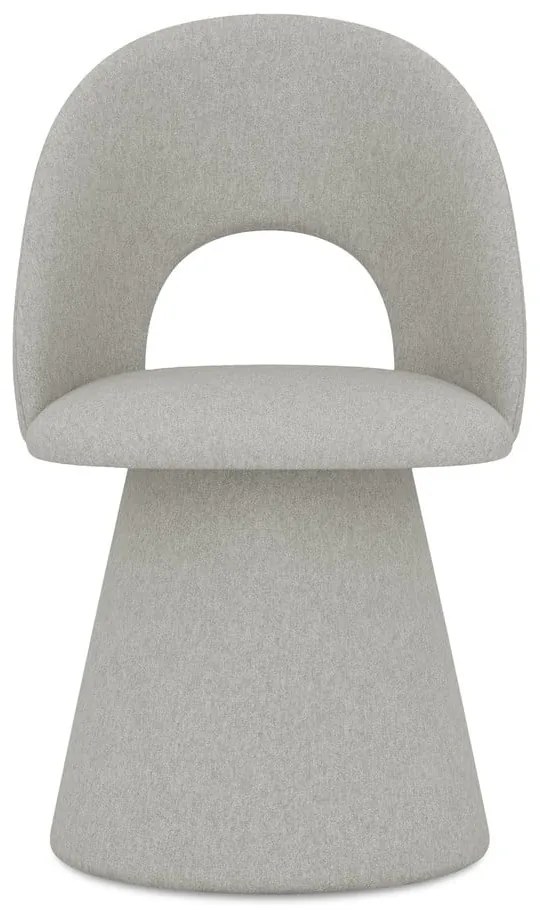 Világosszürke kárpitozott étkezőfotel Kalo – Makamii