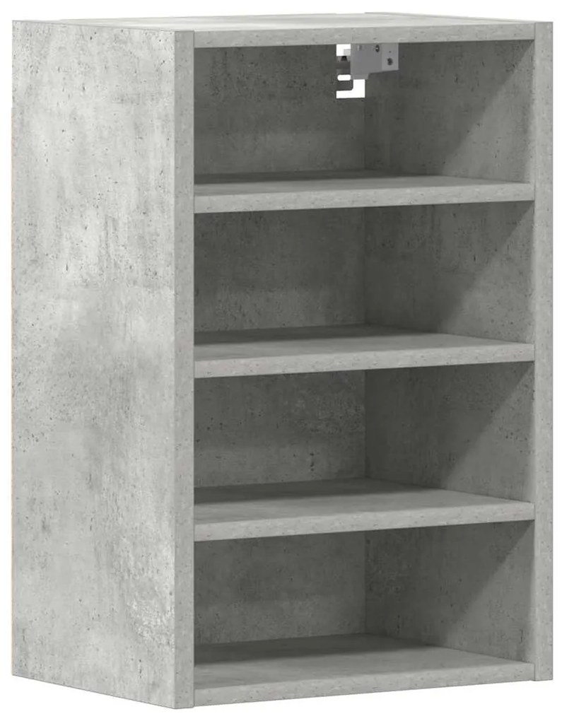 betonszürke szerelt fa függő szekrény 40x29,5x60 cm