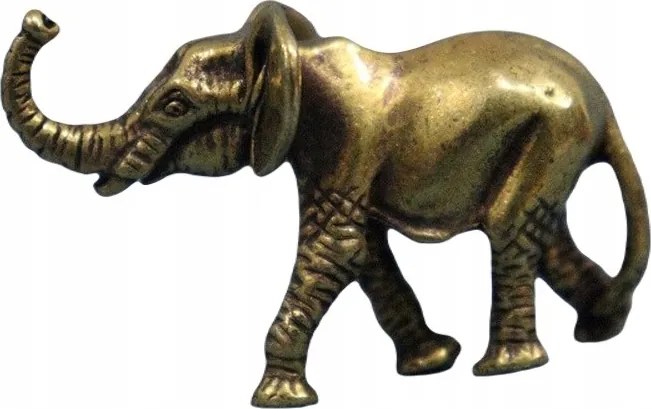 Gyönyörű Dekorációs Figura Sárgaréz Elefánt Az Íróasztalra, Elefánt A Boldogsághoz