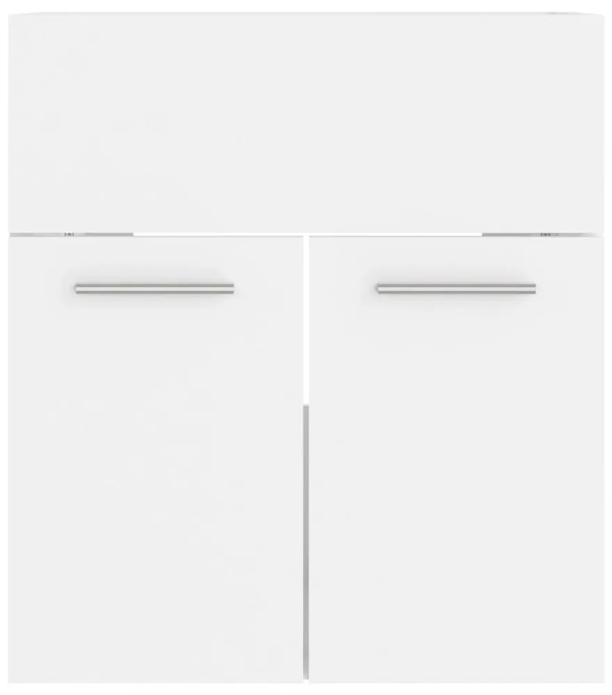 fehér szerelt fa mosdószekrény 41 x 38,5 x 46 cm