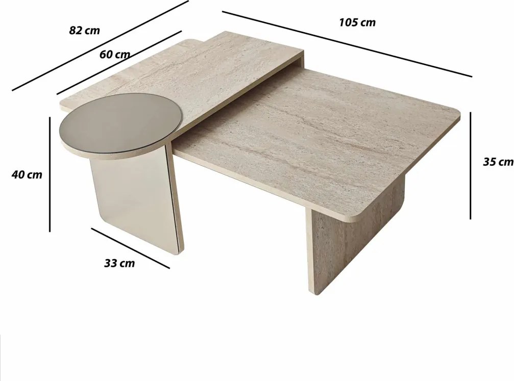 Luna 2 - Travertine