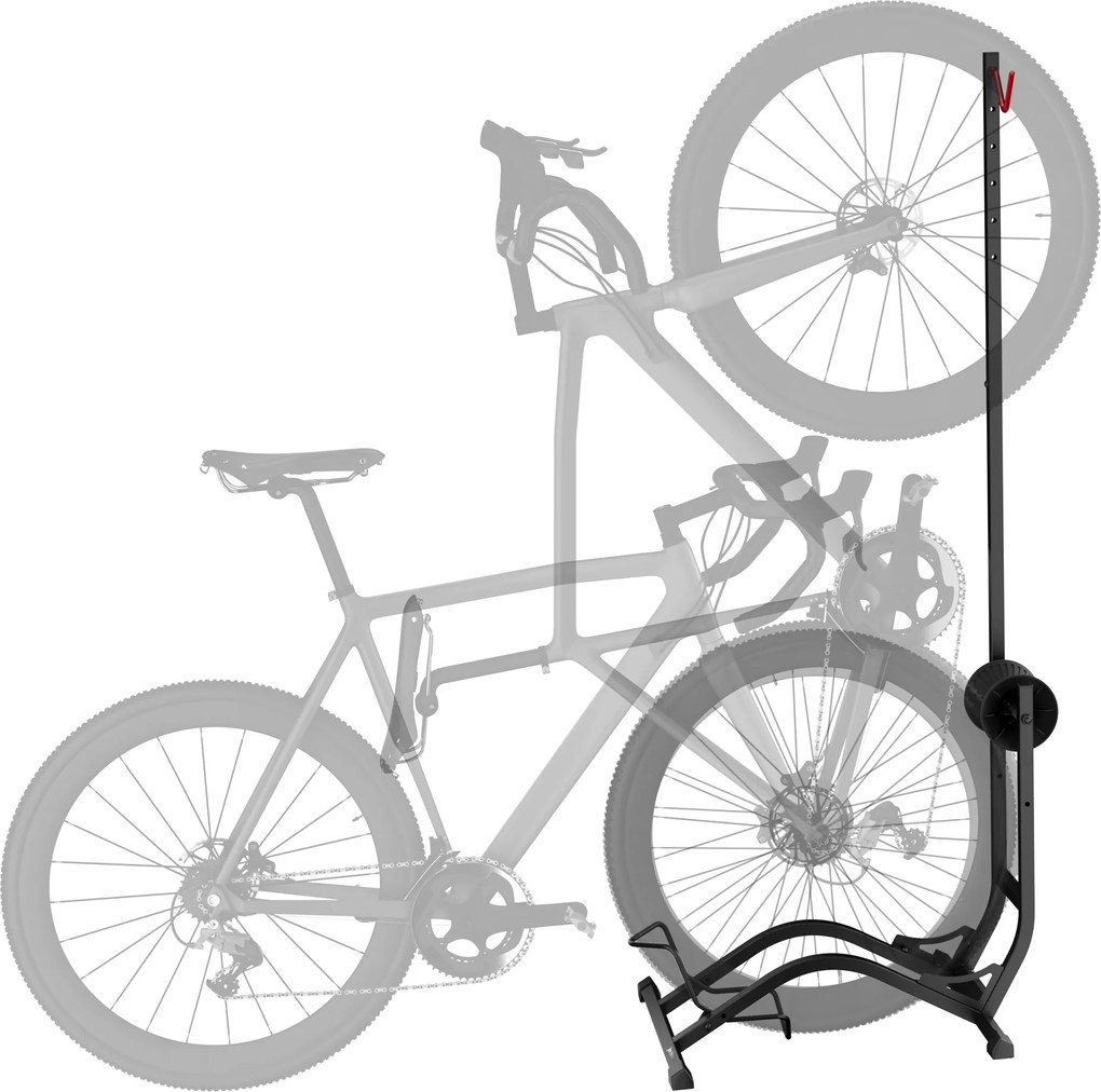Szabadon álló kerékpártároló 460 x 406 x 1306 mm