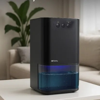 Mini páramentesítő LED háttérvilágítással és időzítővel fehér