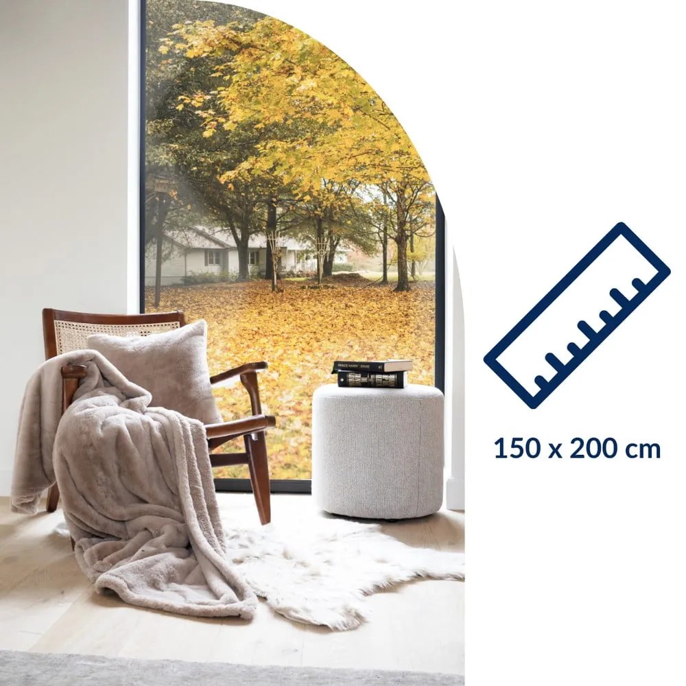 Barna műszőrme takaró 150x200 cm Ruby – Tiseco Home Studio